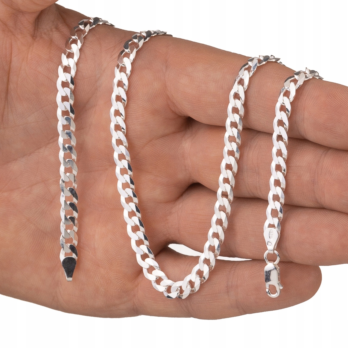 Stříbrný Řetízek Pancr 50 CM Řetěz 5,9 MM 925