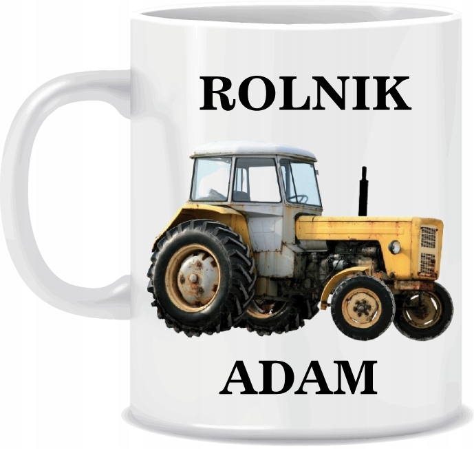 

Kubek Rolnika stary ciągnik traktor + Imię Rolnika