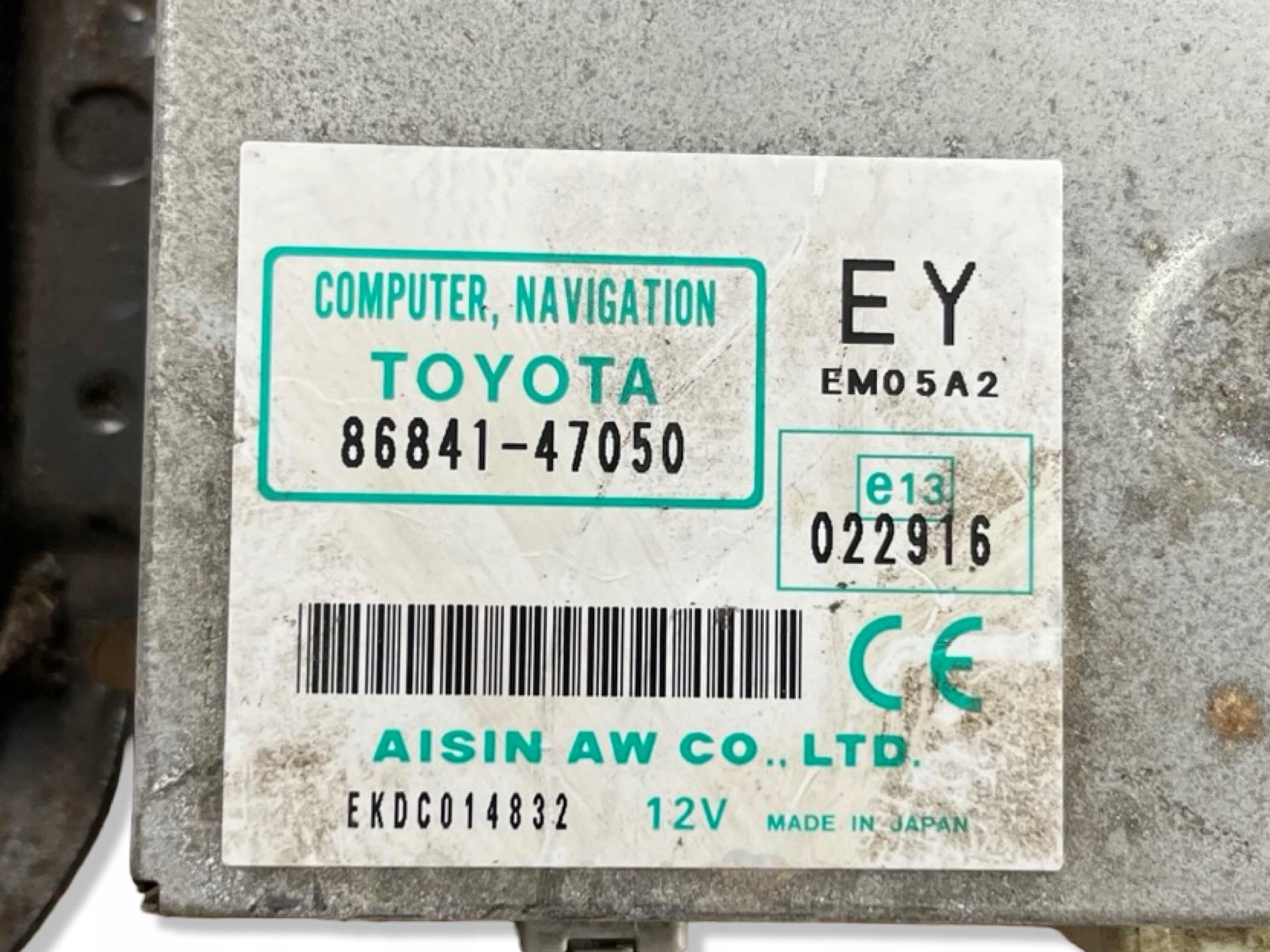 module navigation devices Toyota Prius 2 XW20 facelift 2008 86841-47050