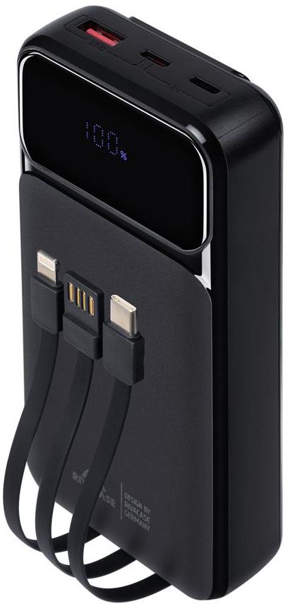 Powerbanka Rivacase 20000mAh 22.5W Pd 2x Usb-c 1x Usb-a VA2221 černá