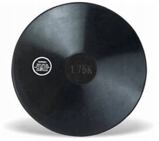 Dysk do rzutów 1,75 kg guma czarny