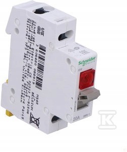 Isw 1P 20A 250VAC-ROZŁ.IZOL.Z Lamp.czer