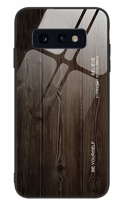 

Etui Szklane Do Samsung S10E Drewno Case + Folia