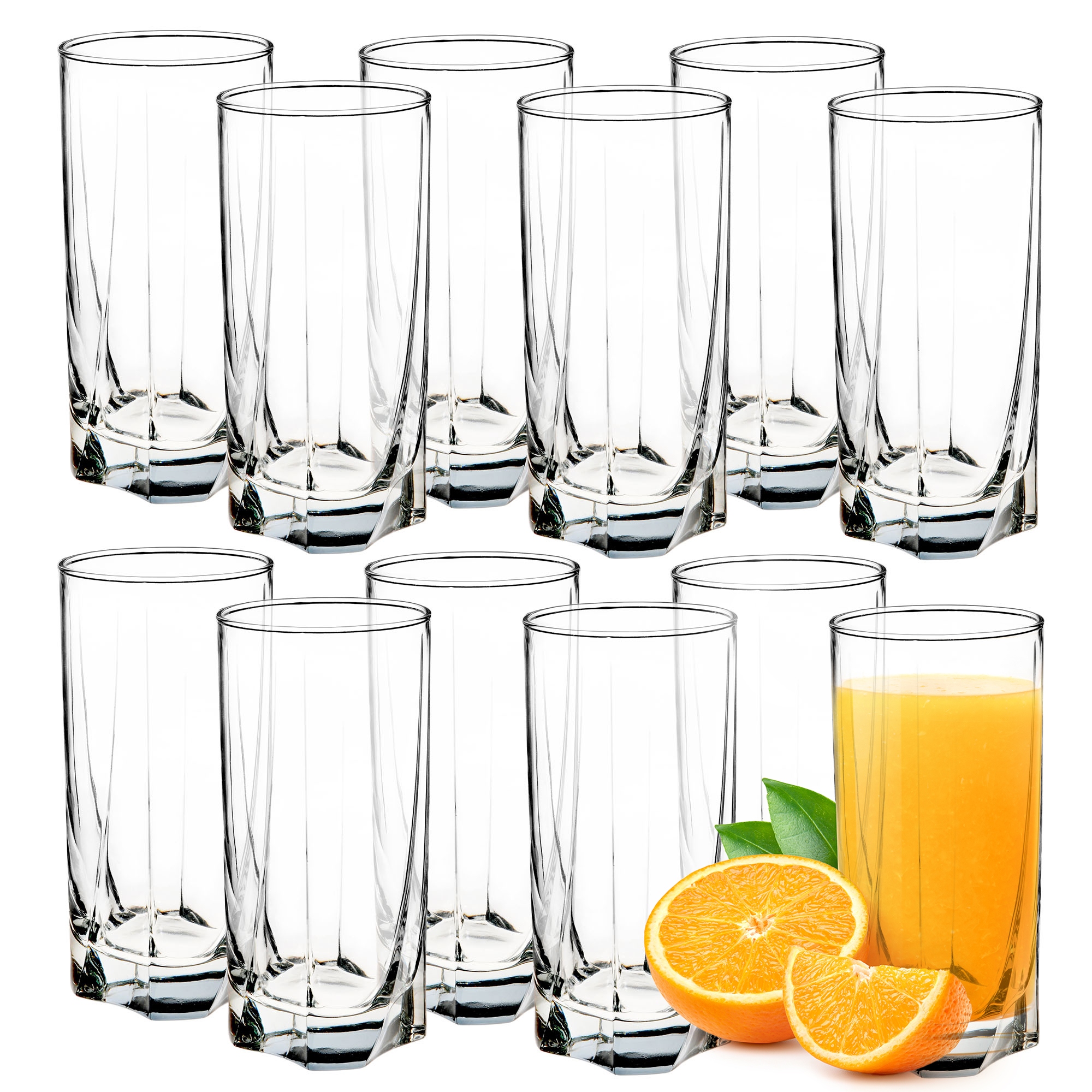 

Kadax 12x Szklanki 380ml Do Napojów Drinków Zestaw