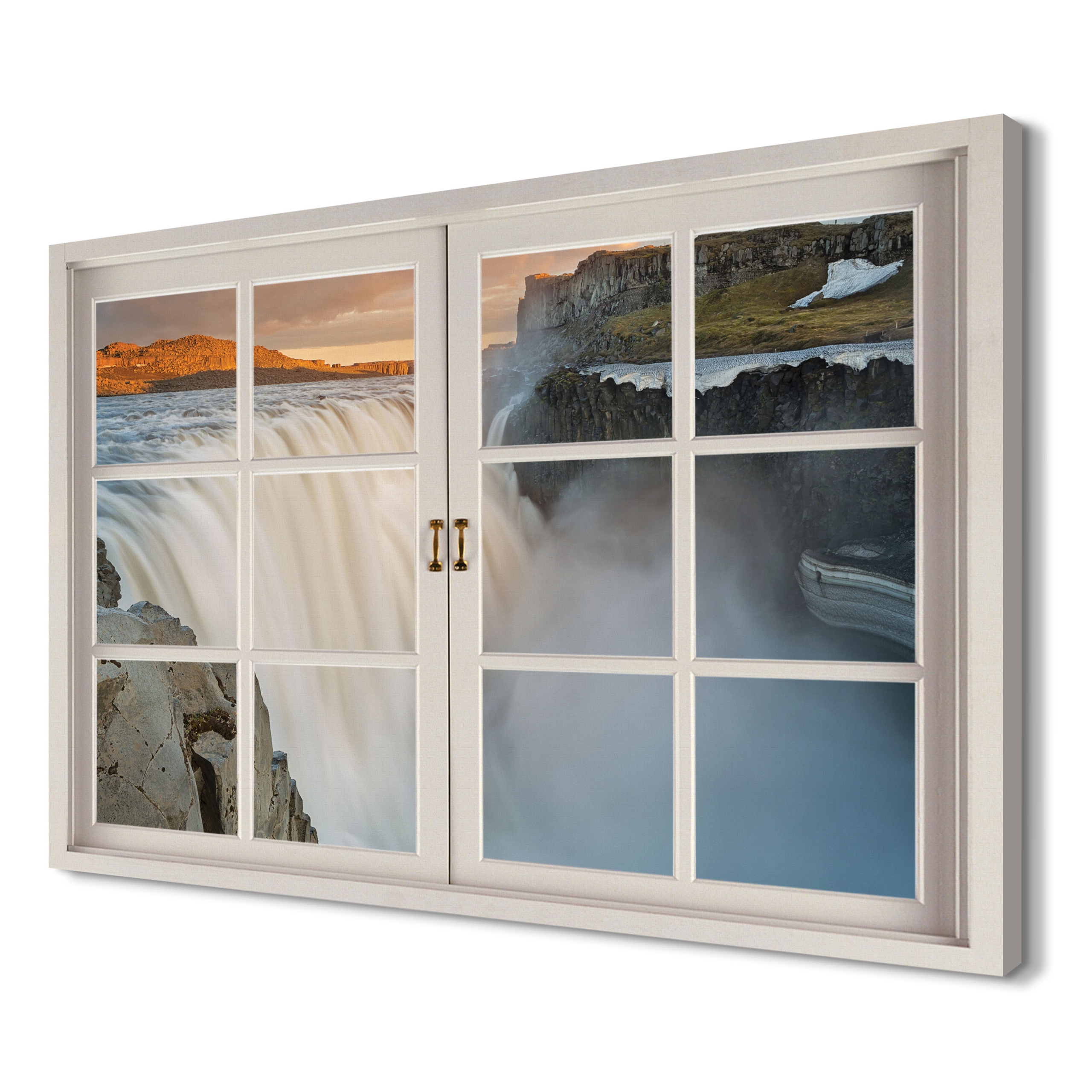 

Wodospad Dettifoss 120x80 Fotografia na płótnie 3d