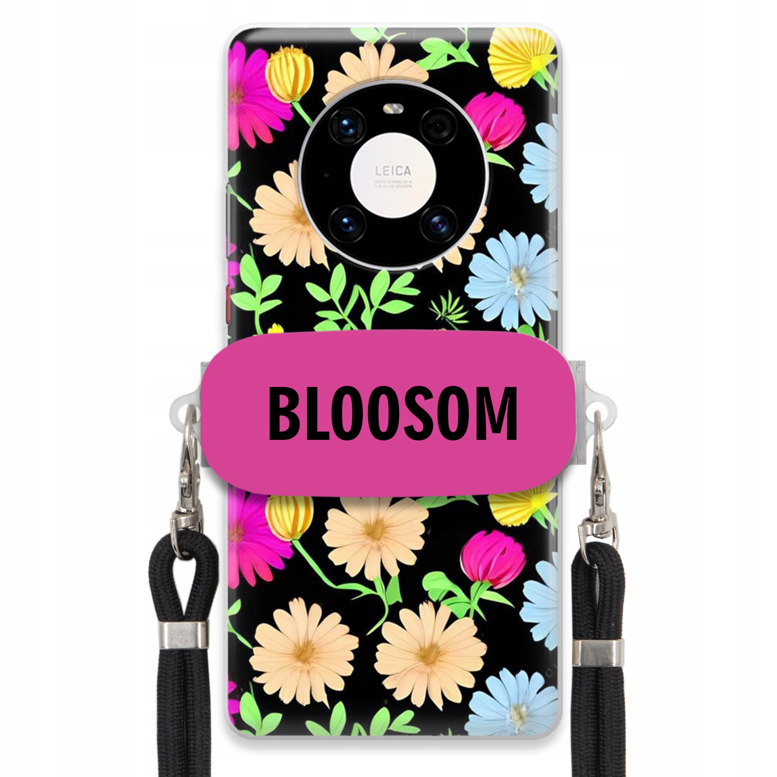 Pouzdro Držák Crossbody Pro Huawei Mate 40 Kryt Case Květiny Bloosom Flower