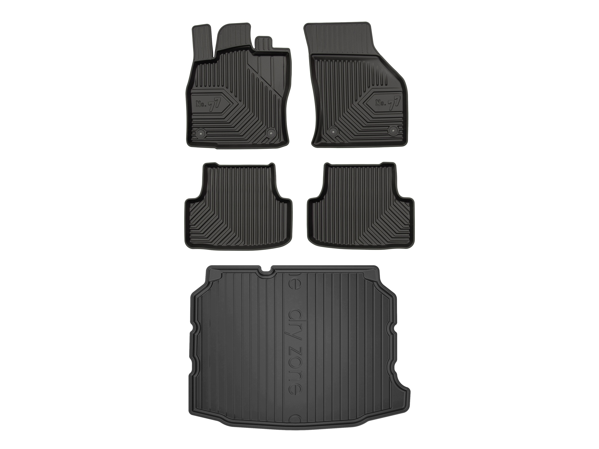 3D koberčeky podložka DryZone pre: Seat Leon III 2012-2020 5 dielikov