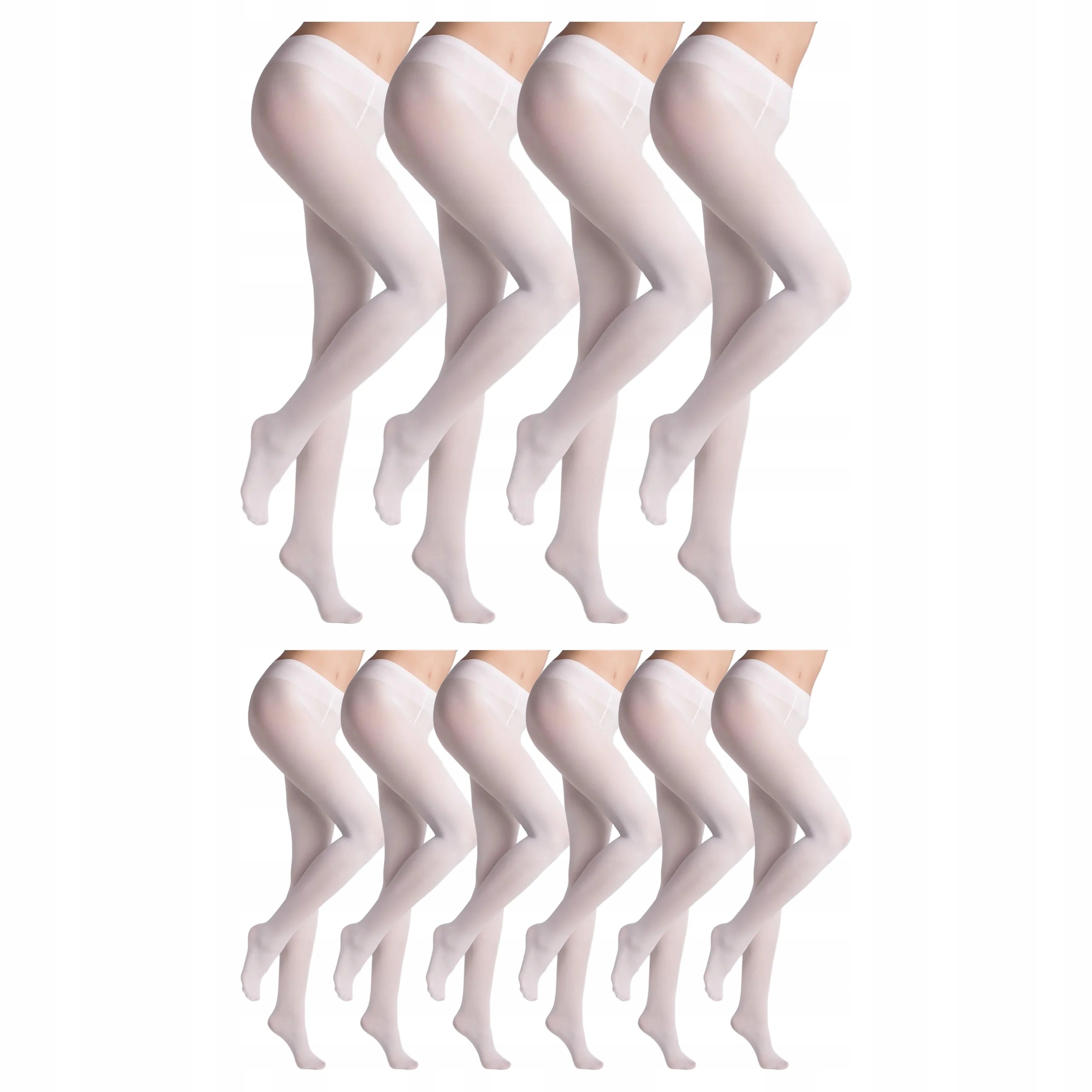 10 x Krycí punčocháče bez kalhotek Micro 60 den Marilyn Bianco 3-M