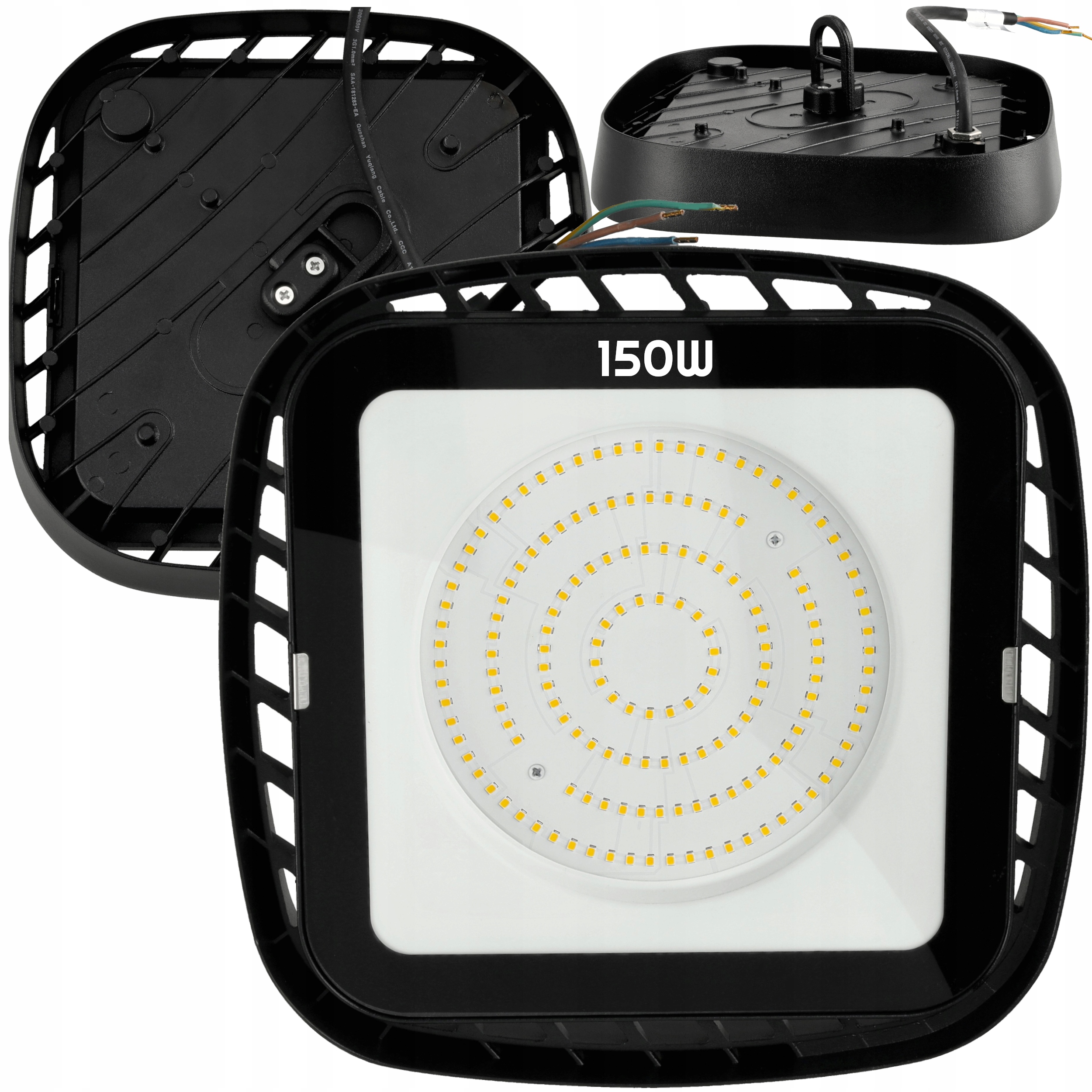 Lampa Przemysłowa Led 150W 16500lm Hermetyczna High Bay Bardzo Mocna Lampa