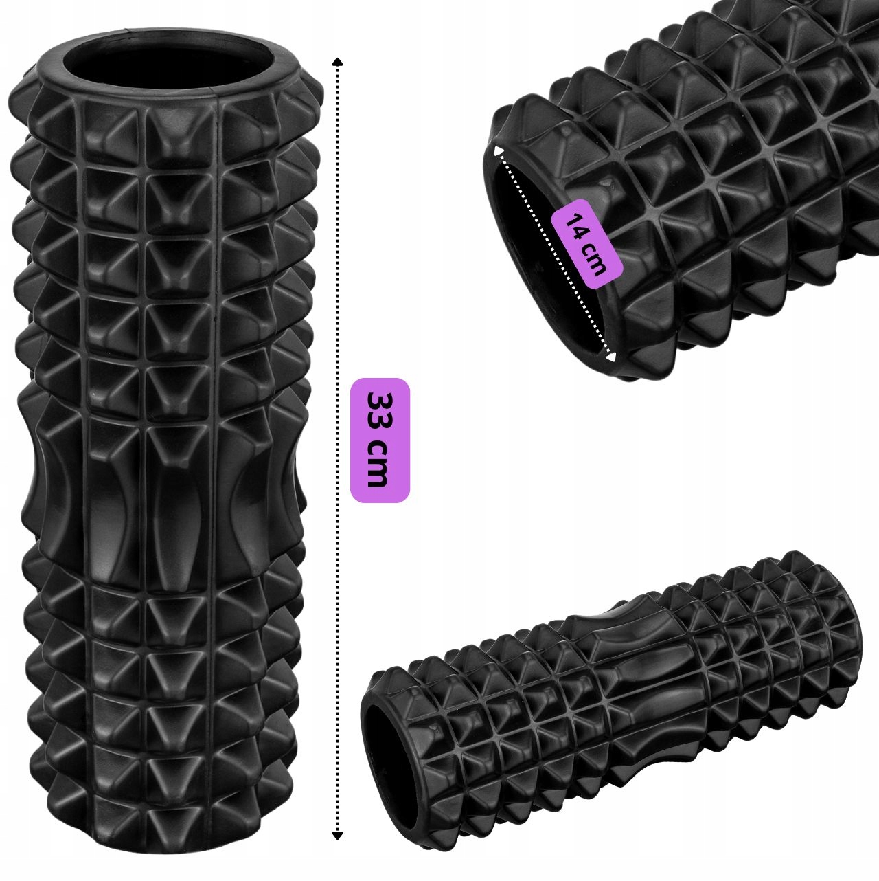 WAŁEK ROLLER DO MASAŻU Z KOLCAMI EVA CROSSFIT FITNESS DO ROLOWANIA MASAŻER Stan opakowania oryginalne