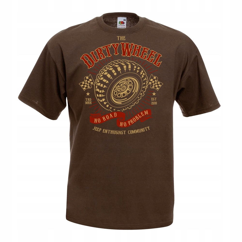 

Koszulka Dirty wheel opona monster truck auto L