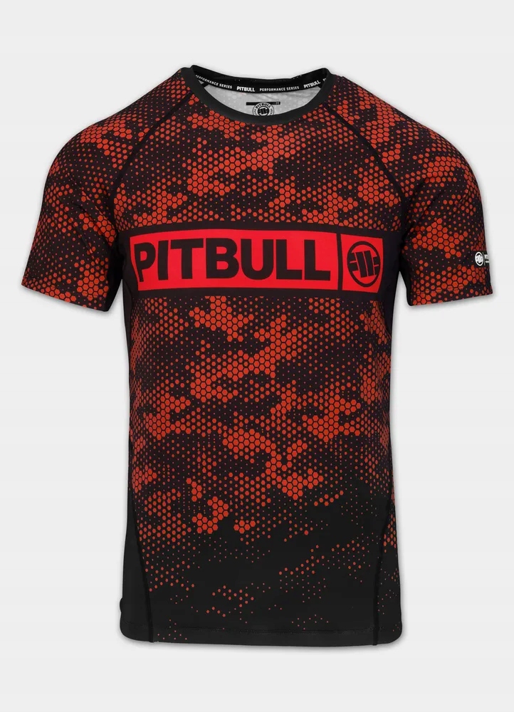 Tréninkové tričko s krátkým rukávem Pitbull S, červené