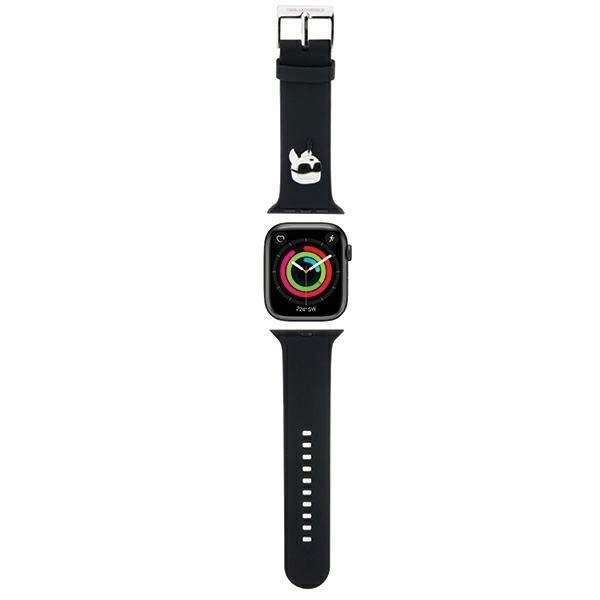 Pásek Karl Lagerfeld 3D Rubber Karl Head pro Apple Watch 38/40/41 mm černý