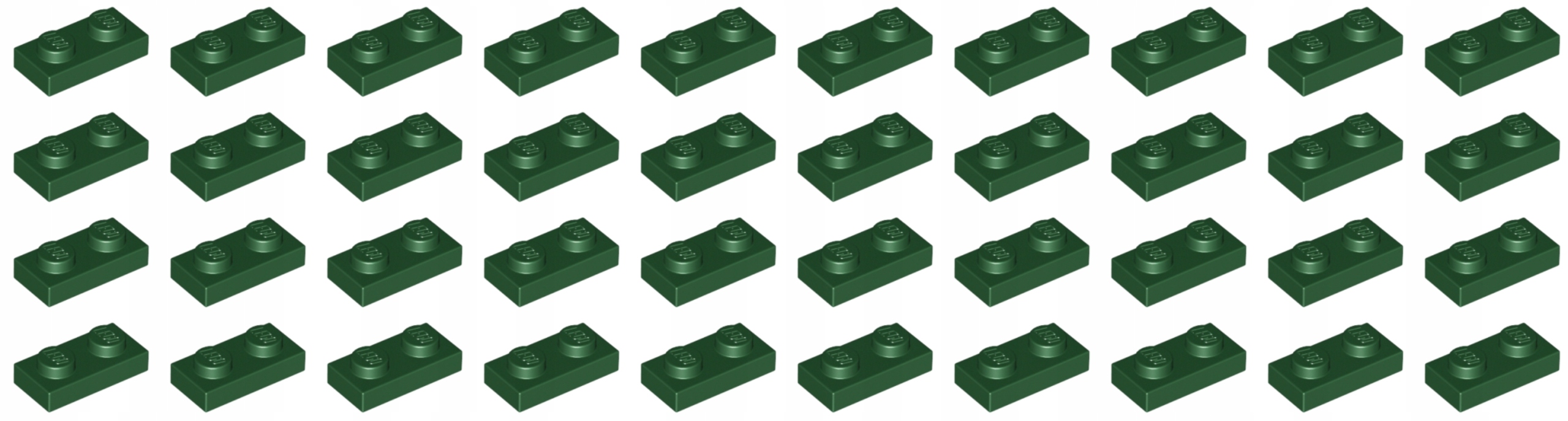

Lego 3023 Płytka 1x2 Dark Green 40szt. Nowe