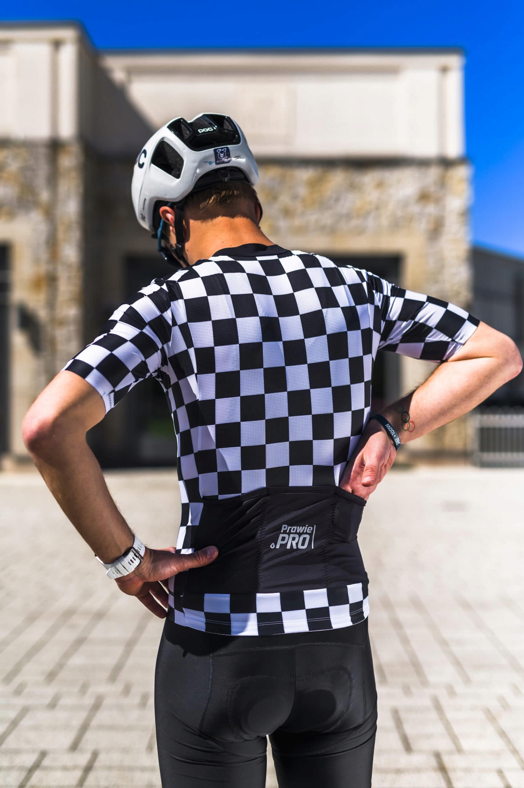 Koszulka kolarska męska Prawie.PRO 350W. Race Materiał dominujący poliester