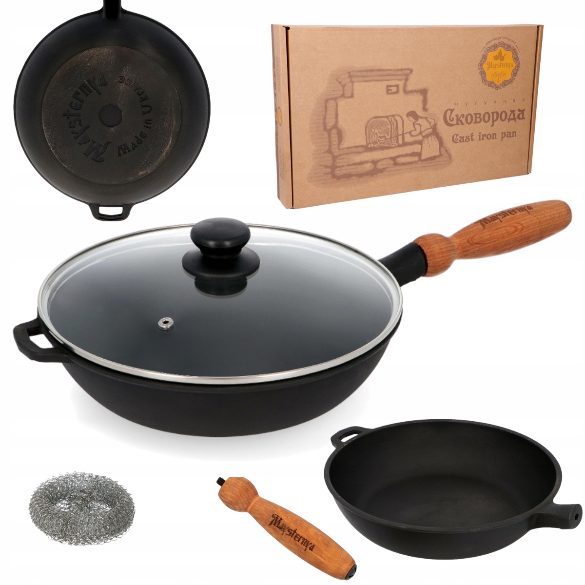 

Patelnia żeliwna Głęboka indukcja Ukraina gaz 26CM
