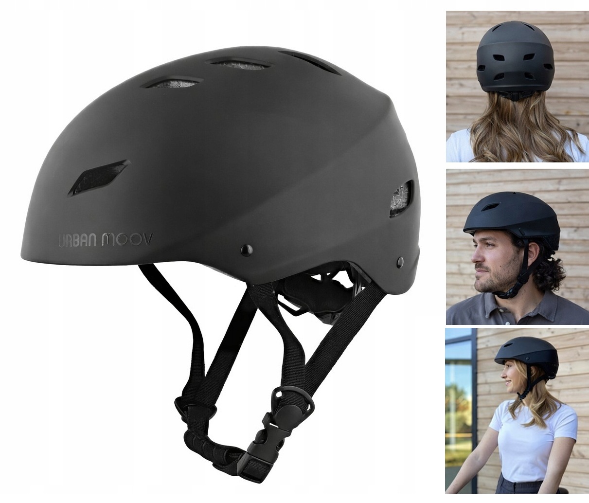 Kask Rowerowy Miejski Damski Męski na Rower Hulajnogę L 58-60 cm