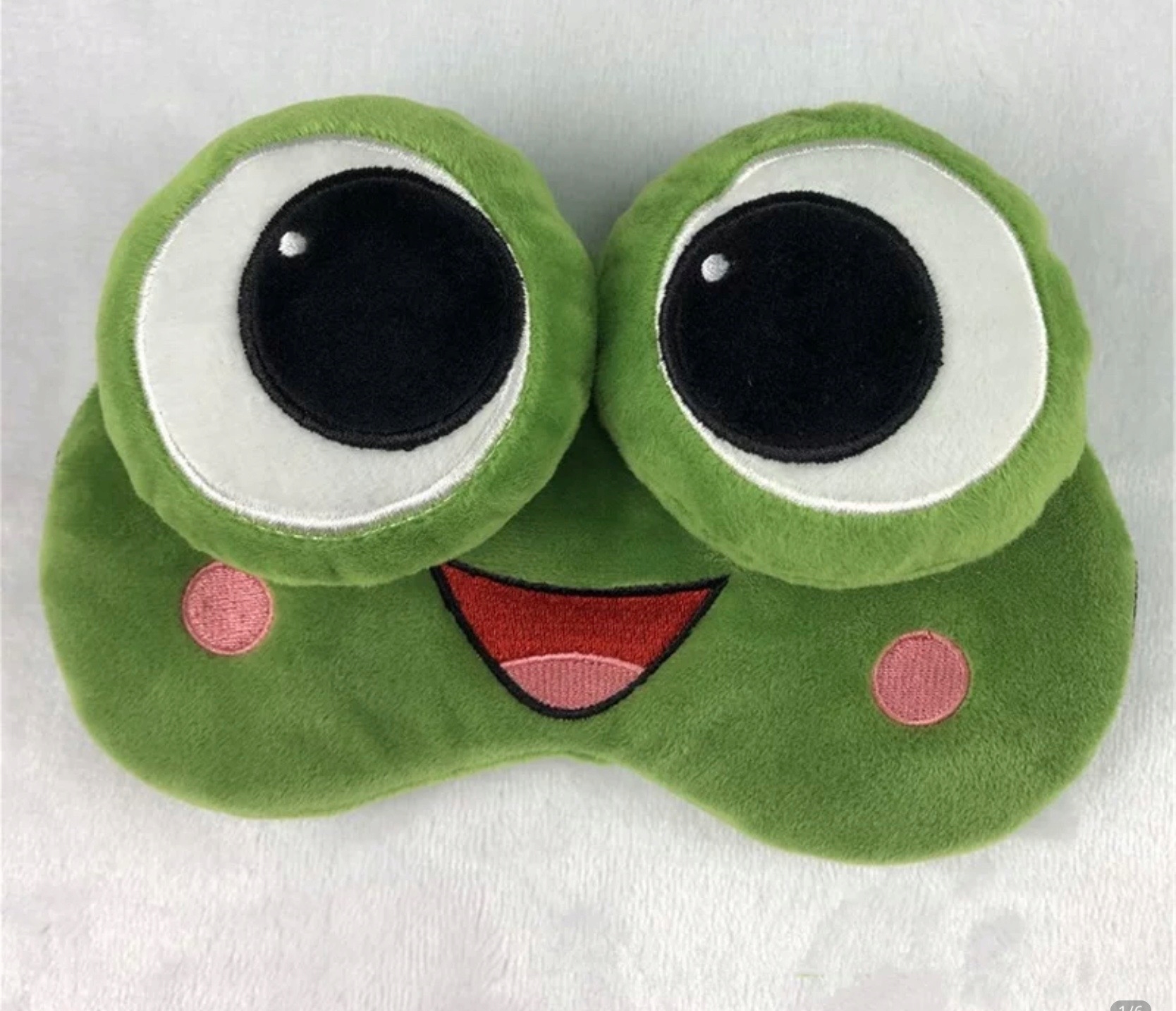 OPASKA NA OCZY MASKA DO SPANIA SNU RELAKSU żabka ŻABA OLDMAN NA GUMCE Marka Oldman