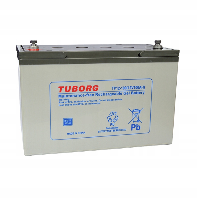 Akumulator Tuborg TP12-100 12V 100Ah Vrla Agm Kamper Marine Zasilanie Ups