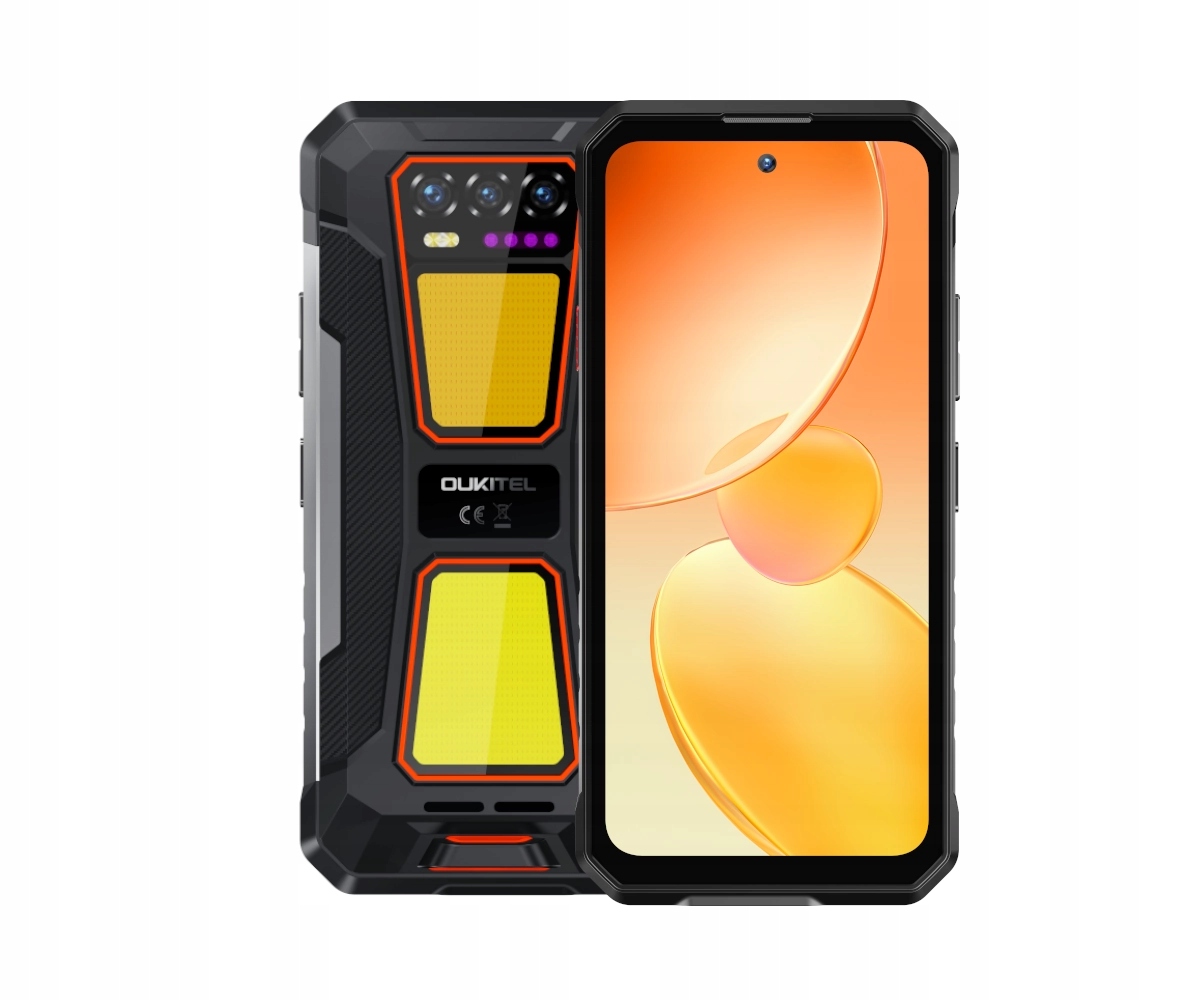 Smartfon Oukitel WP58 Pro 5G 8GB 512GB 10000mAh Mocna lampa Pomarańczowy