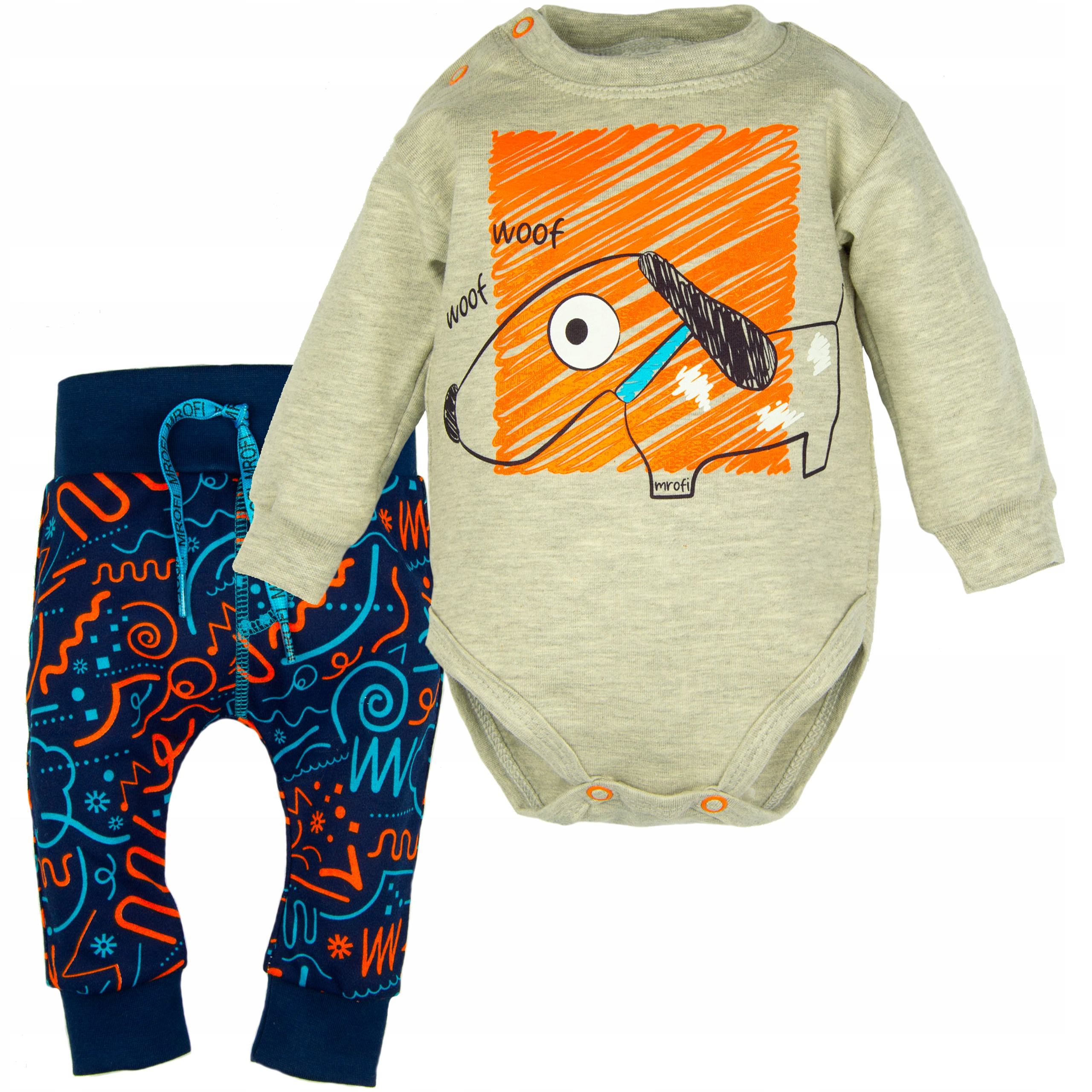 

Komplet Bawełniane Baggy i Body woof 80