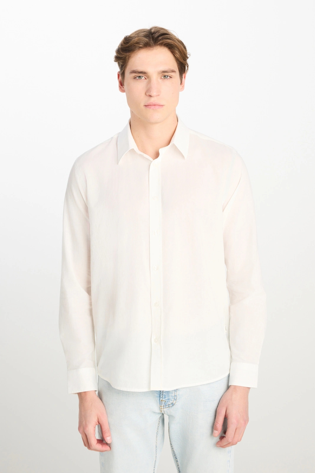 Pánská košile Lee Ls Clean Shirt White 112388487 L
