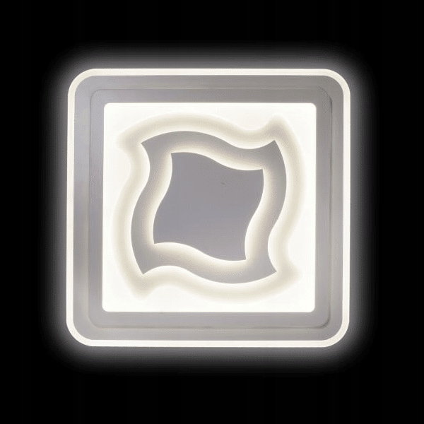 Moderný stropné svietidlo, skrútené Led štvorce, variabilné farby svetla, do obývačky