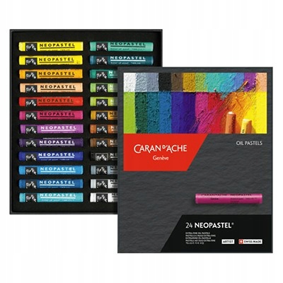 Olejové pastelky Neopastel, Caran d'Ache, 24 barev