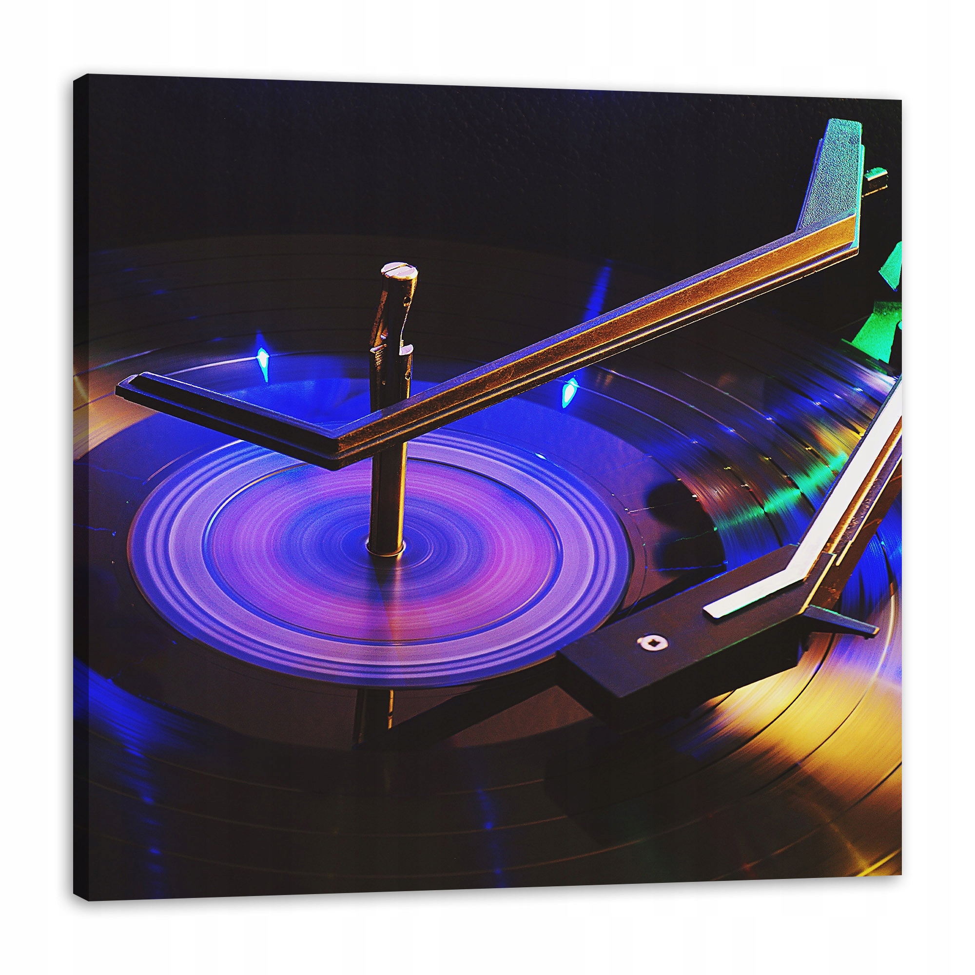 Obraz na plátně Hudba Gramofon Led 90x90