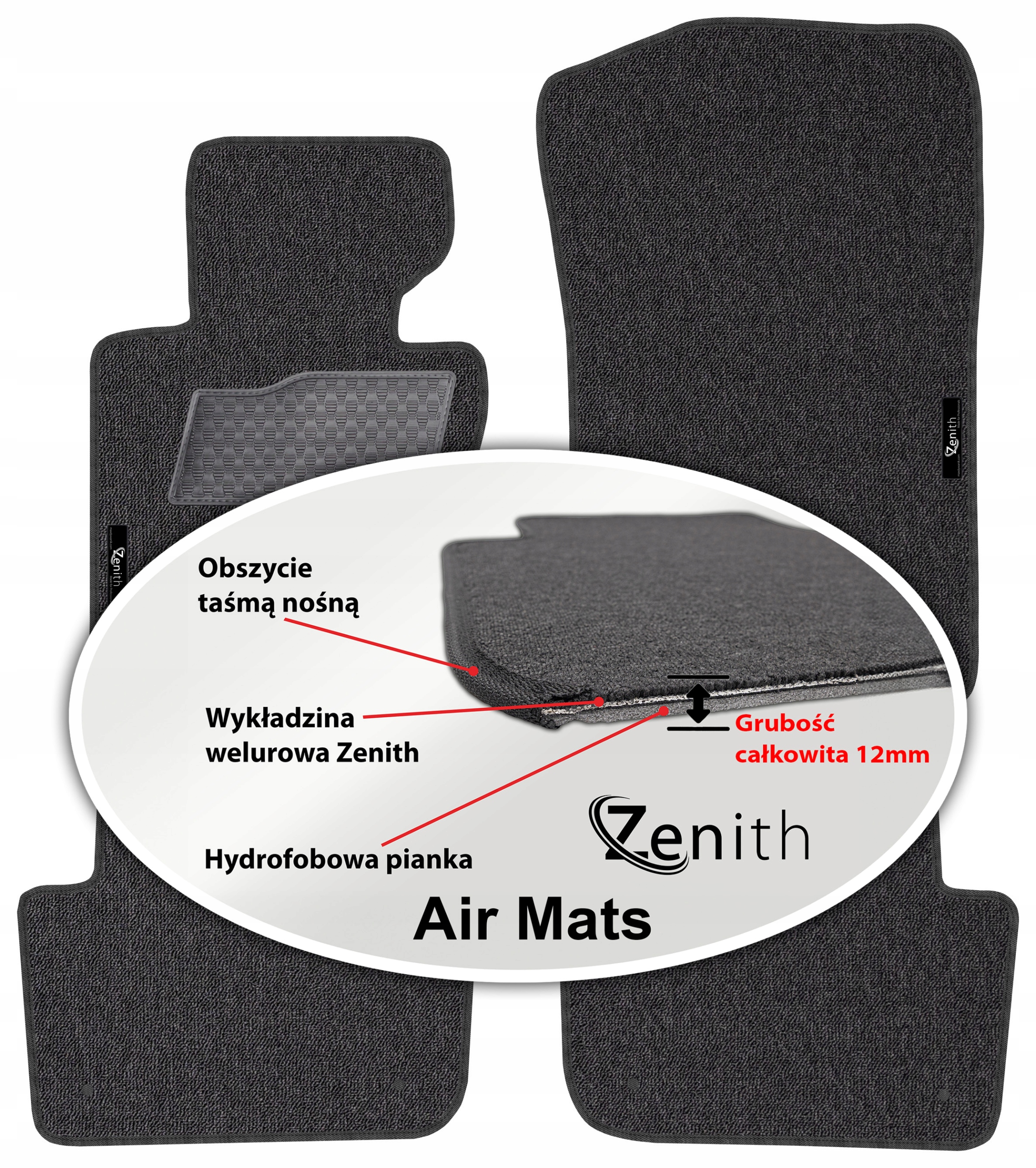 Bmw X3 E83 2003-2010 Velúrové koberčeky do auta Zenith Air Mats