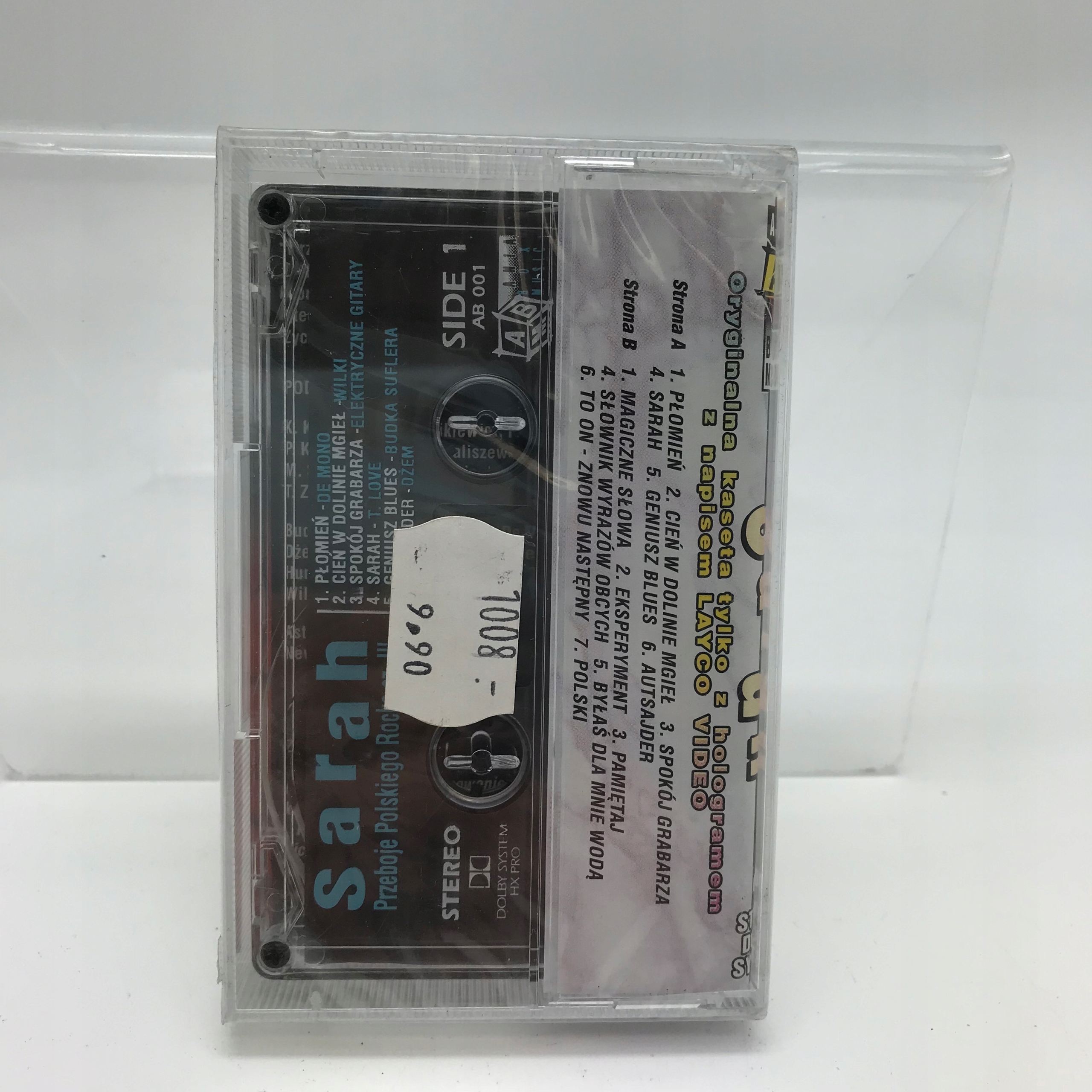 Kaseta - VARIOUS - SARAH PRZEBOJE POLSKIEGO ROCKA Tytuł Sarah-Przeboje Polskiego Rocka