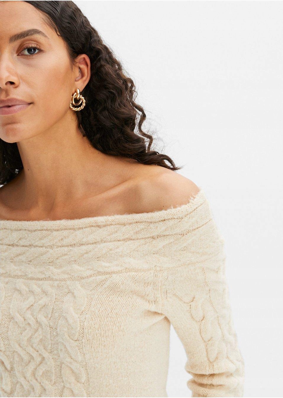 Bonprix SWETER CARMEN 48 Rozmiar 48