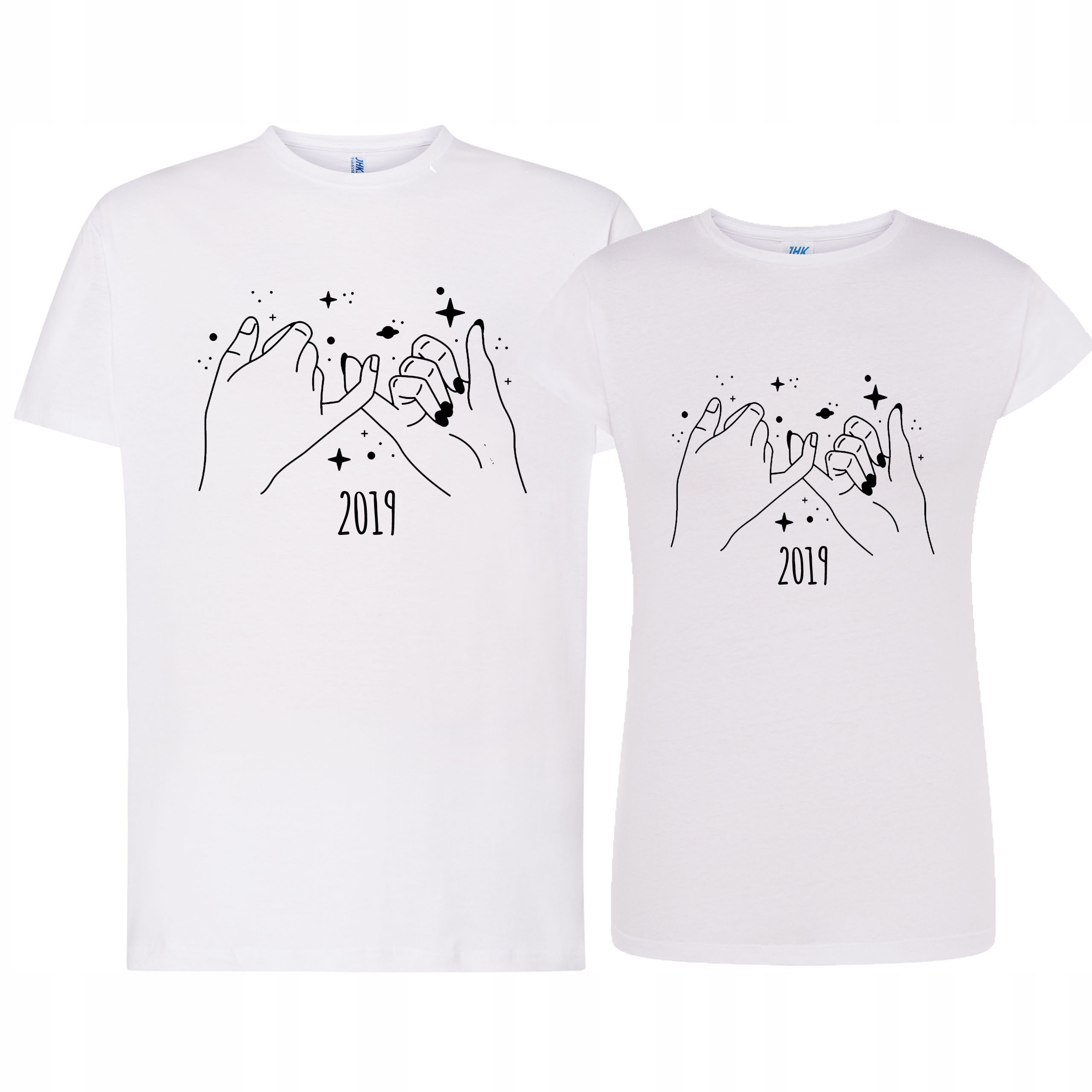 KOSZULKI DLA PAR KOMPLET NA WALENTYNKI PREZENT