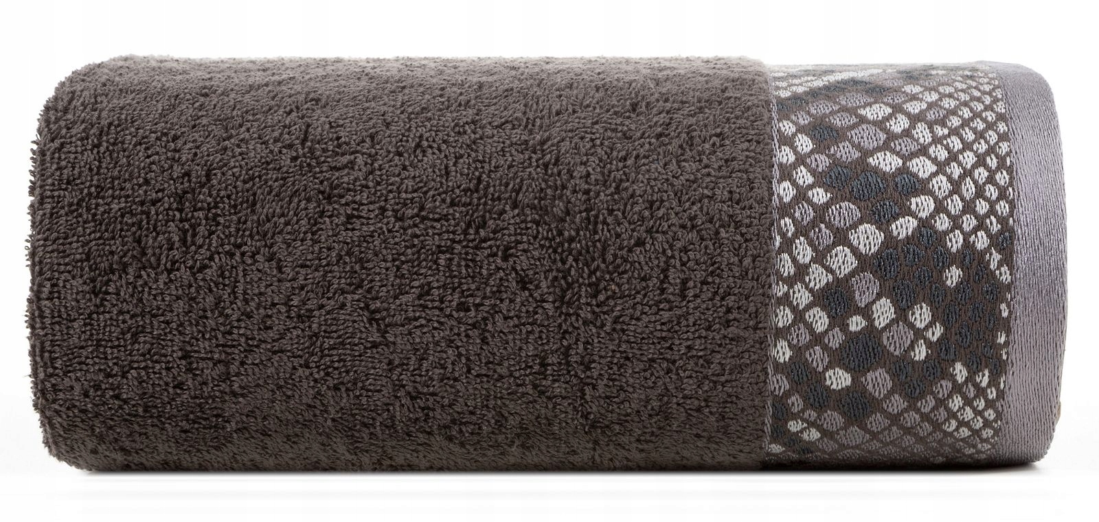 

Eurofirany Ręcznik Gisel bordiura 70X140 c. brąz