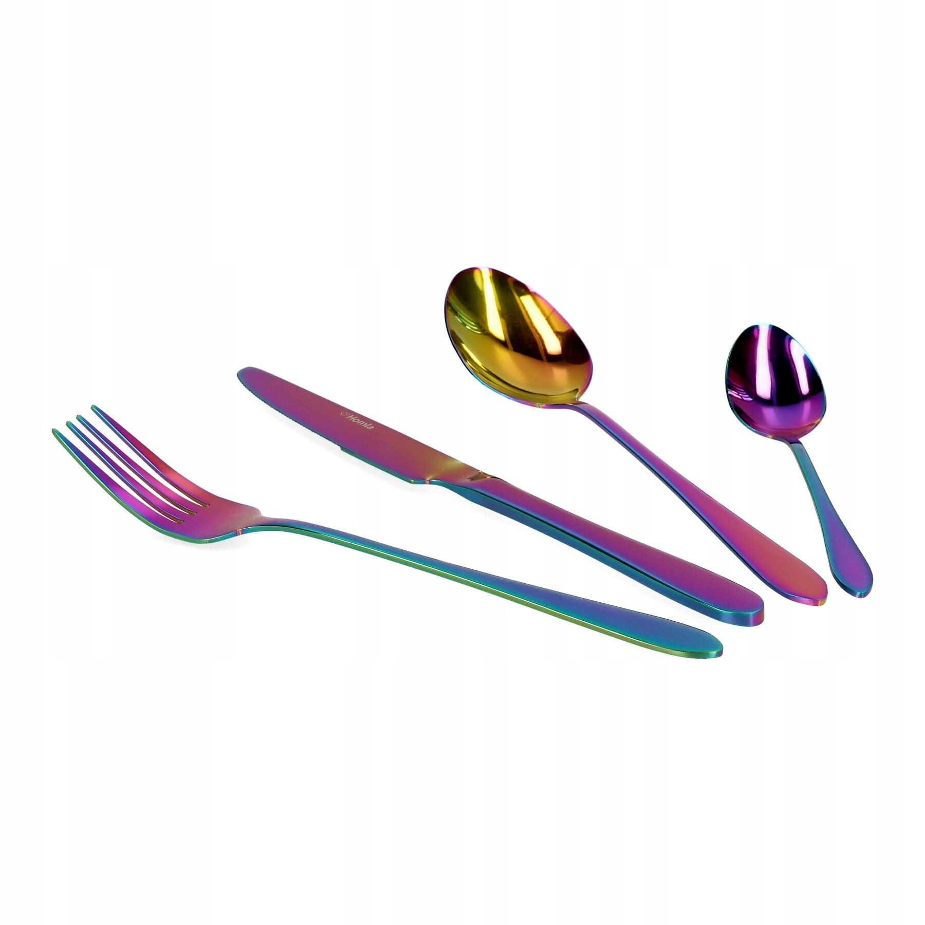 Komplet sztućców Homla Abele 16 el. opalizujące tęczowe oryginalne Kod producenta JSZSZKO160123