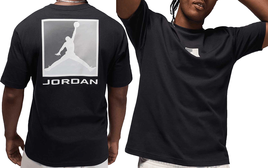 Koszulka Męska Jordan Jumpman T-shirt Bawełna Nike Air Czarna Rozmiar M