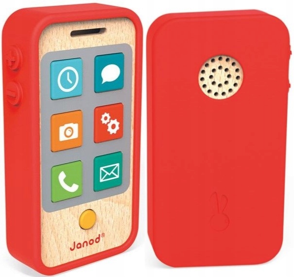

Telefon Drewniany z Dźwiękami Janod 18-36mies.