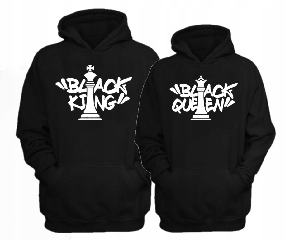 

Zestaw Bluz Dla Par Black Queen Black King Prezent