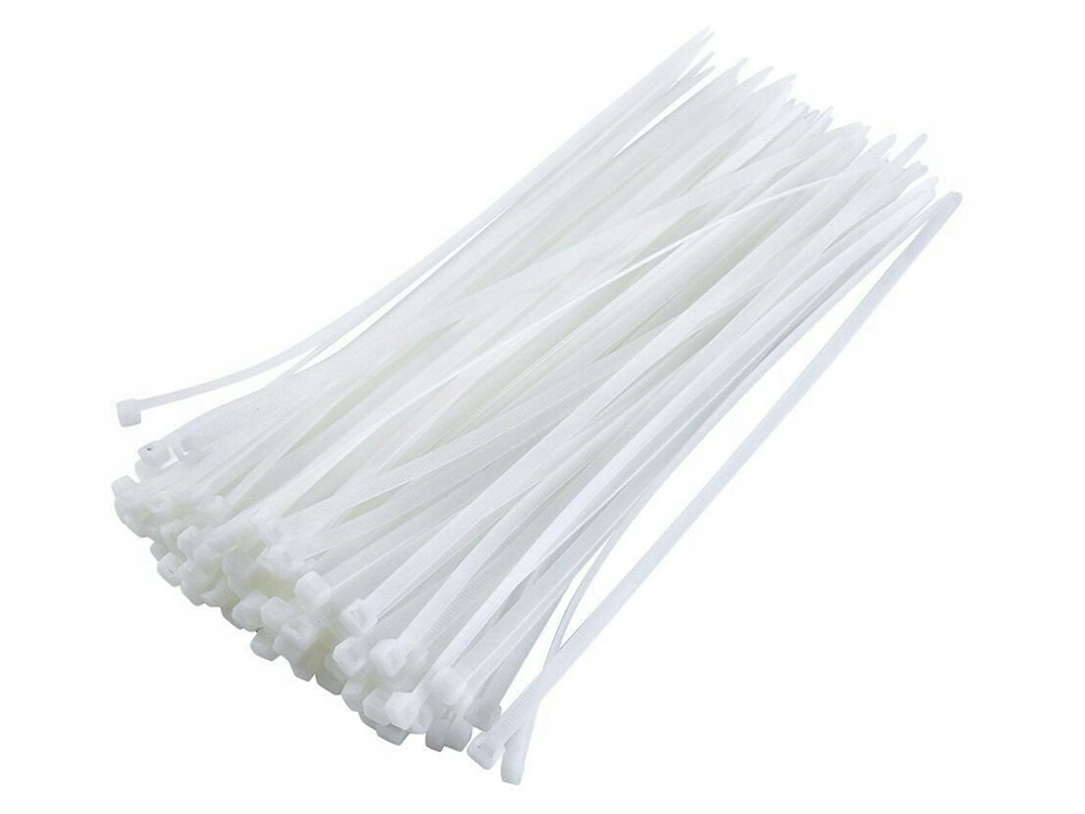 OPASKI ZACISKOWE TRYTYTKI 2,5x100 100 szt BIAŁE Długość 100 mm