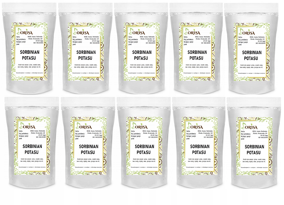 Sorbinian Potasu 10 x 1kg (cn) Czysty Dodatek Do Żywności E202