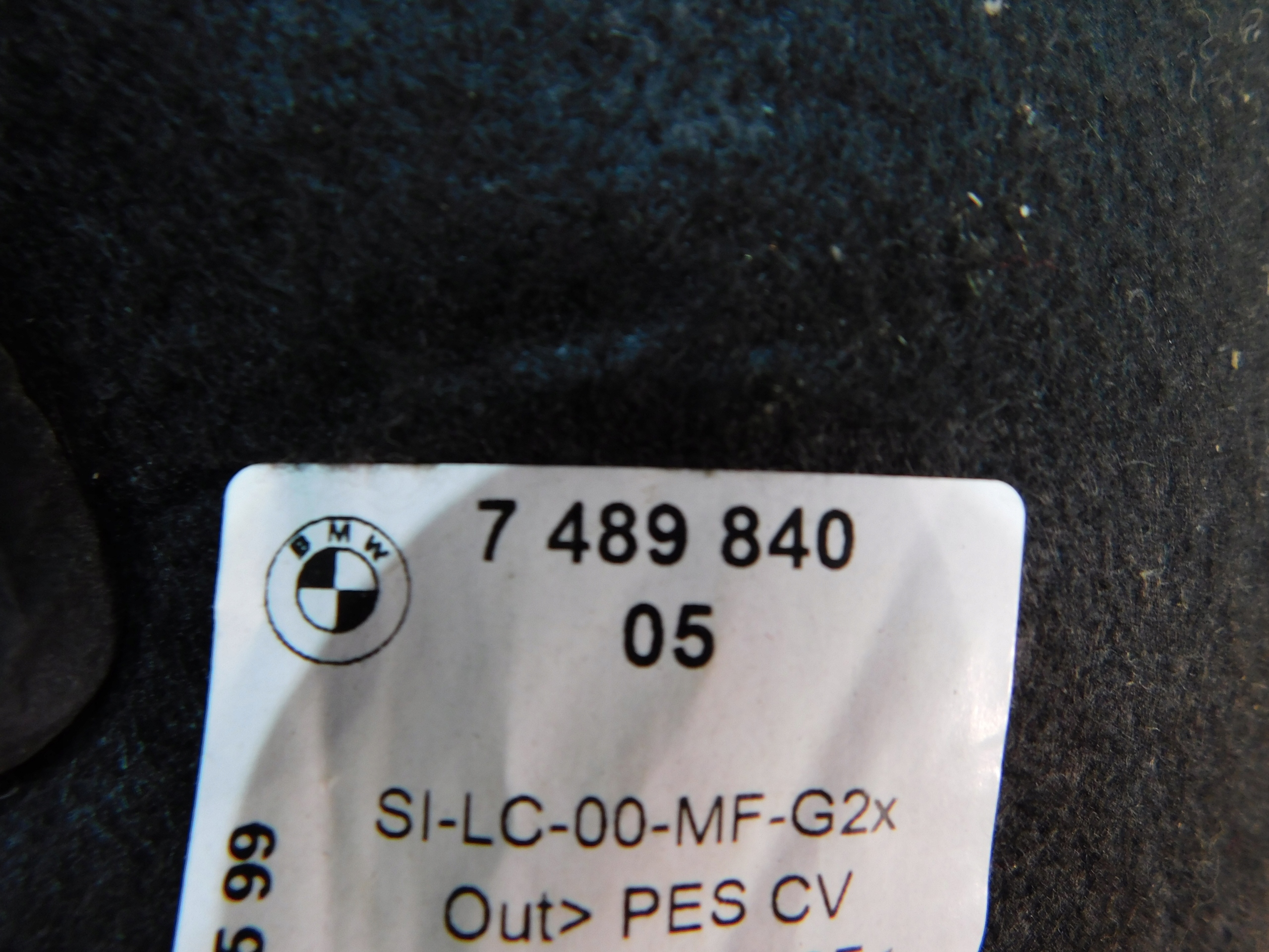 BMW G20 G21 G22 soundproofing boot right 748984005