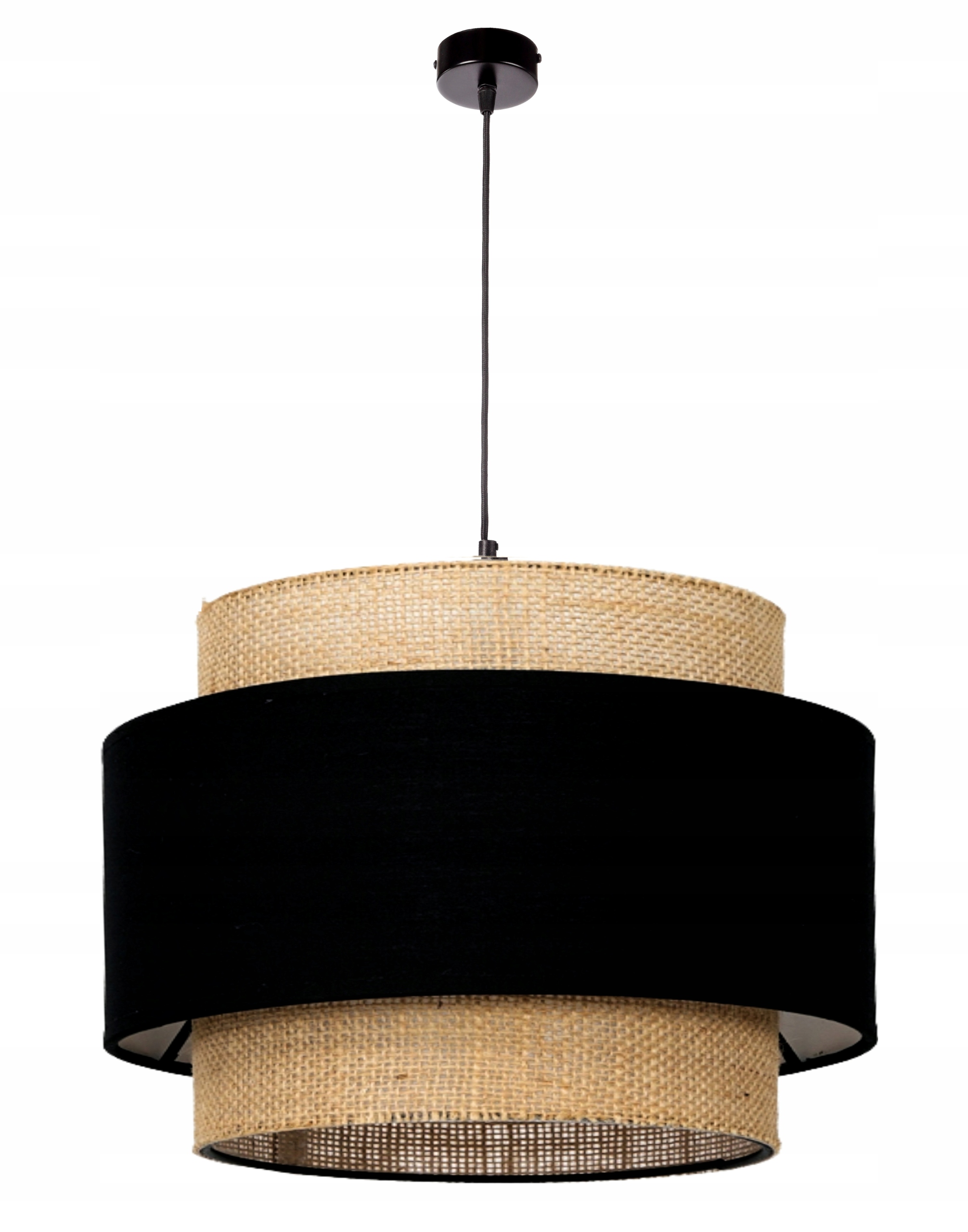 stropní svítidlo Led Závěsný Lustr Boho Stínidlo 40 cm E27