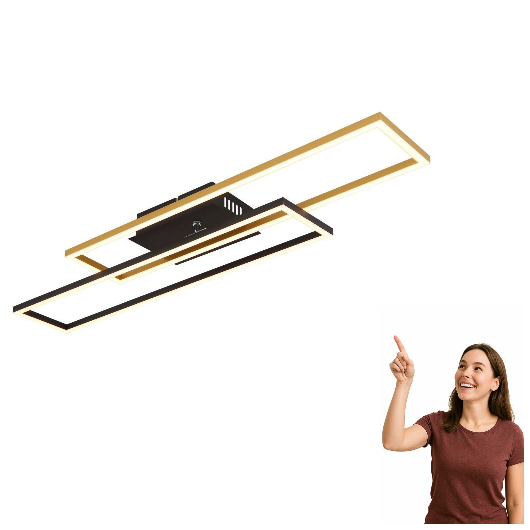 Led stropná lampa 30W Dakari 67208-30G Globo