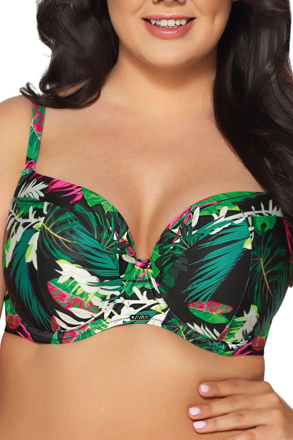 Dámská plavková podprsenka Ava SK-201 černá [Velikost 80 D]