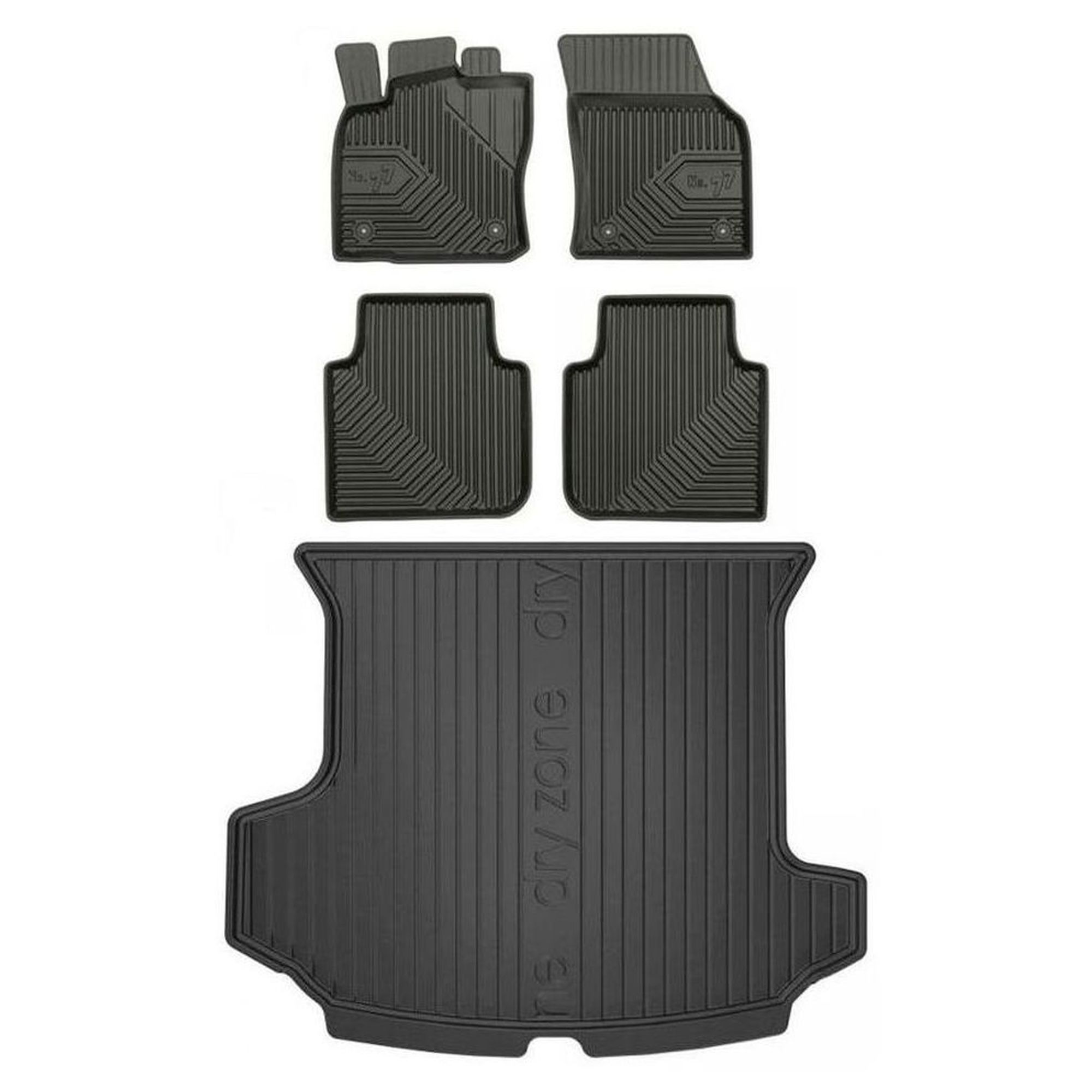 Gumová sada koberčekov a rohoží Škoda Kodiaq I 2016-2024