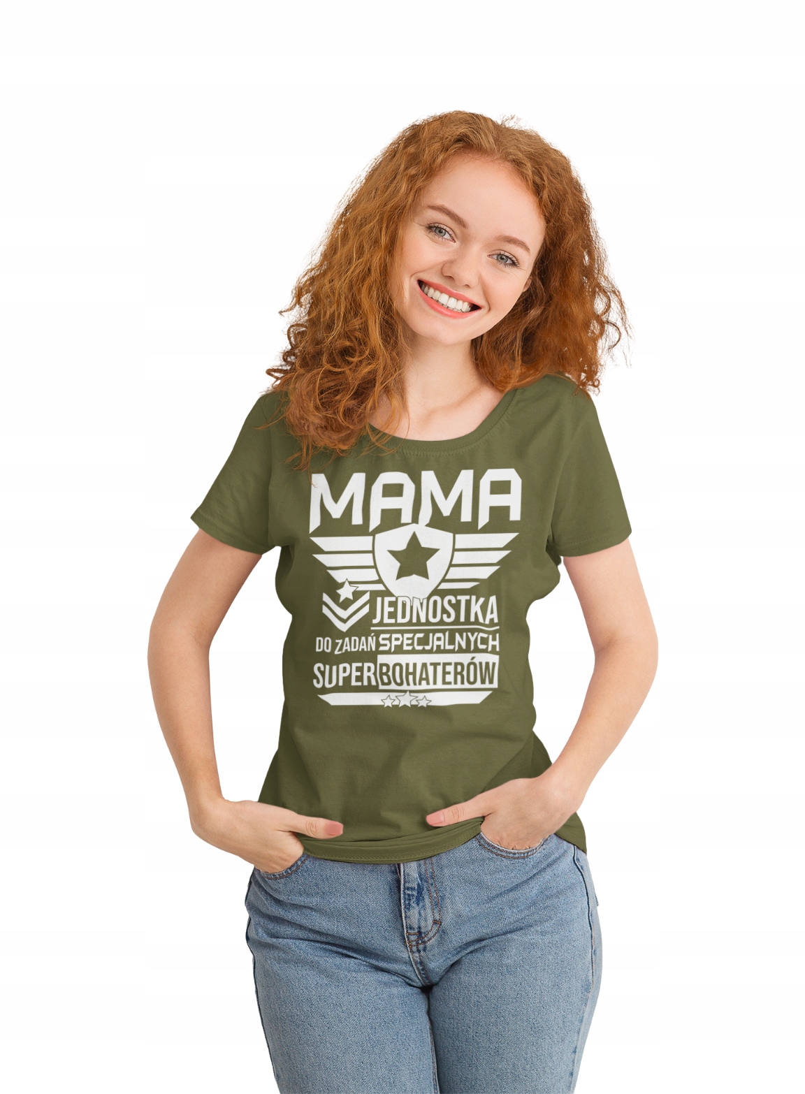 KOSZULKA dla Mamy na Dzień Matki "MAMA jednostka do zadań specjalnych" KOSZ Rozmiar 3XL