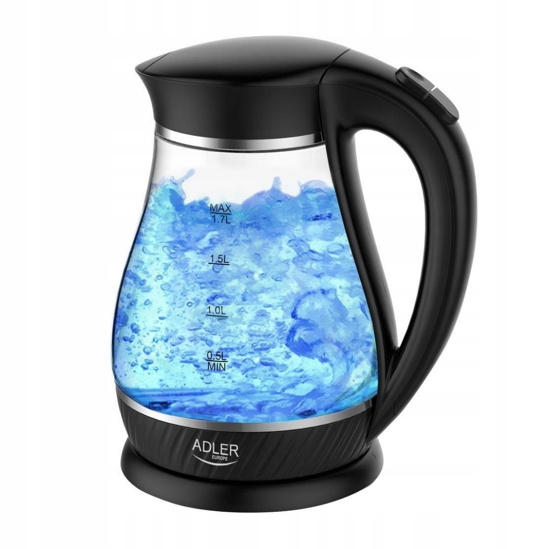 Skleněná Bezdrátová Konvice 1,7 W 2200 W Led