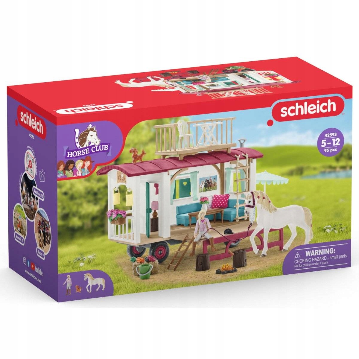 

Schleich 42593 Przyczepa Do Tajnych Spotkań koń