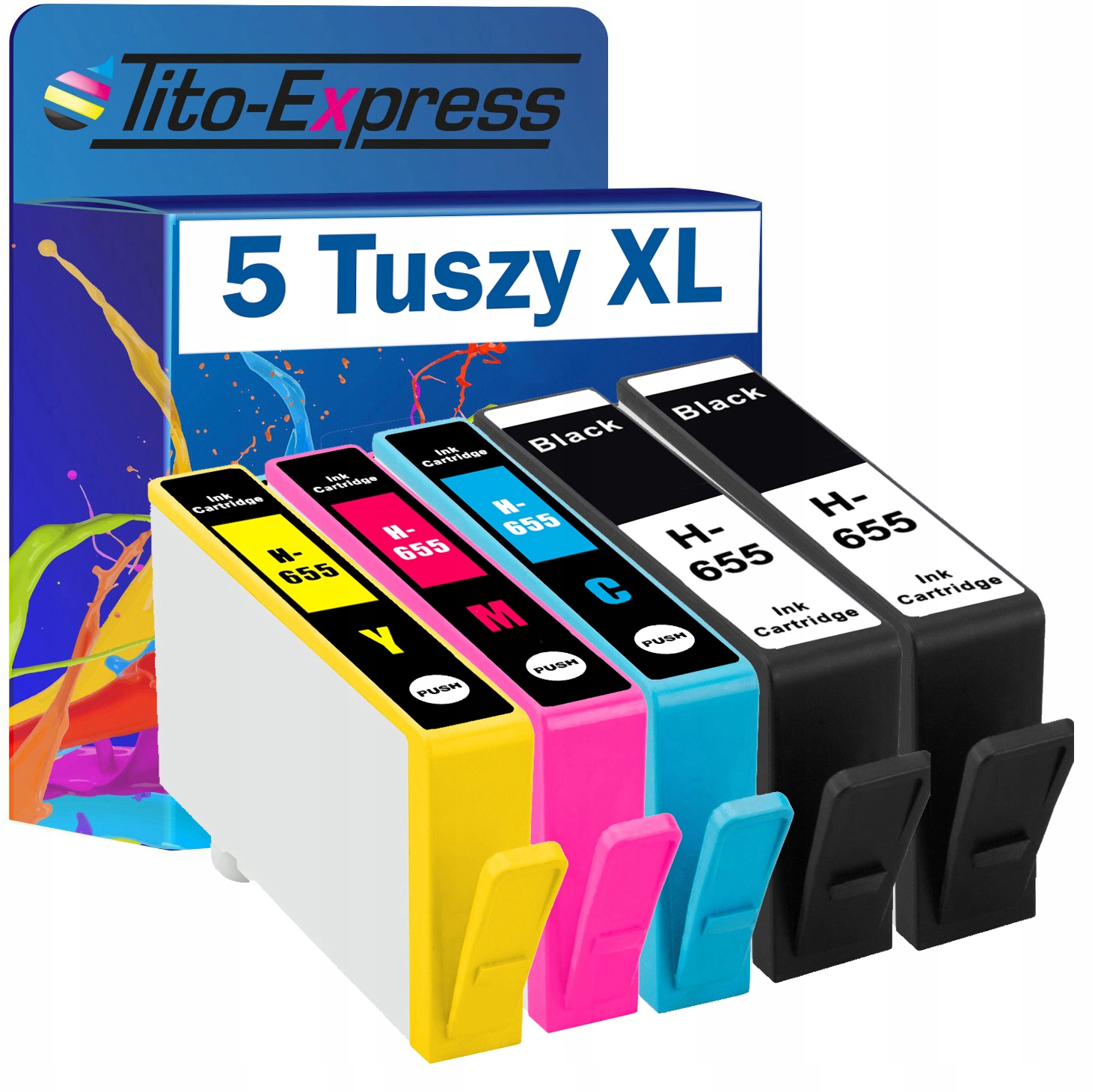 

5x Tusz Hp 655 XL 3520 3525 4625 5520 5525 zestaw