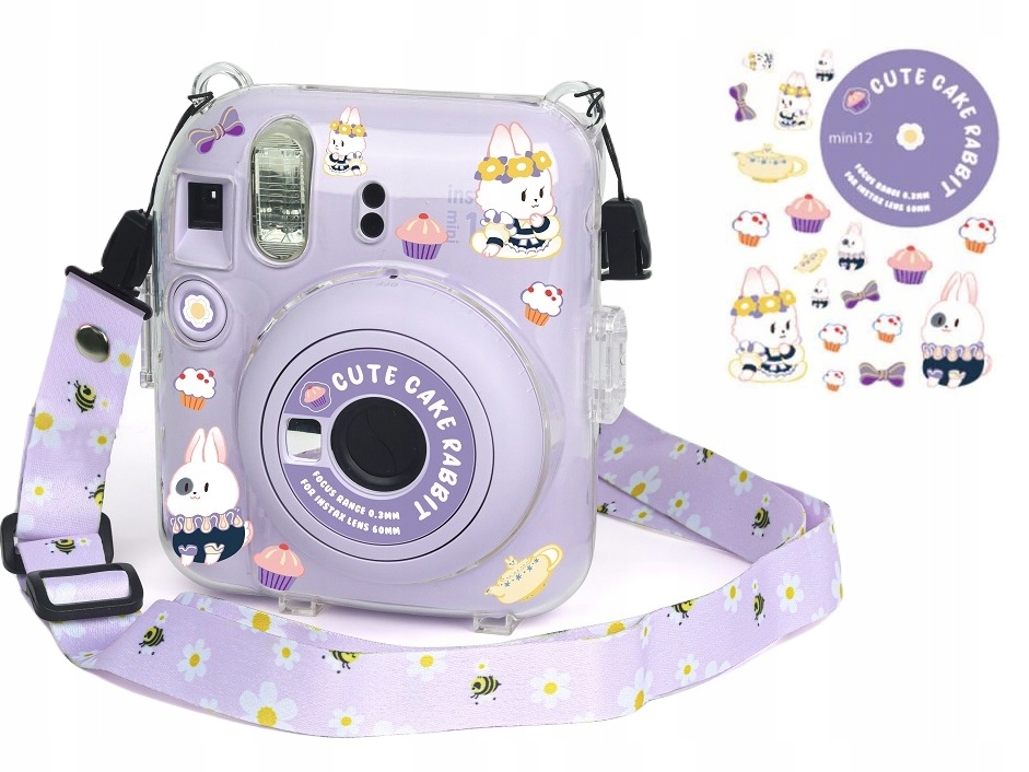 Futerał Etui Pokrowiec do INSTAX Mini 12 Naklejki